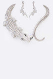 Crystal Crocodile Iconic Necklace Set