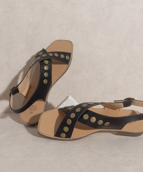 OASIS SOCIETY KYLIE - Studded Cross Band Sandal