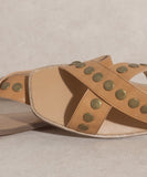 OASIS SOCIETY KYLIE - Studded Cross Band Sandal