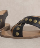 OASIS SOCIETY KYLIE - Studded Cross Band Sandal