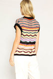 Multicolored Crochet Knit Vest