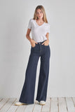 Wide Leg Denim Pants Jeans Western Style