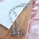 Luxe Silver Chunky Paper Clip Chain - 18