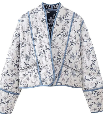 Printed Quilt Jacket