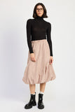 PARACHUTE BUBBLE MIDI SKIRT