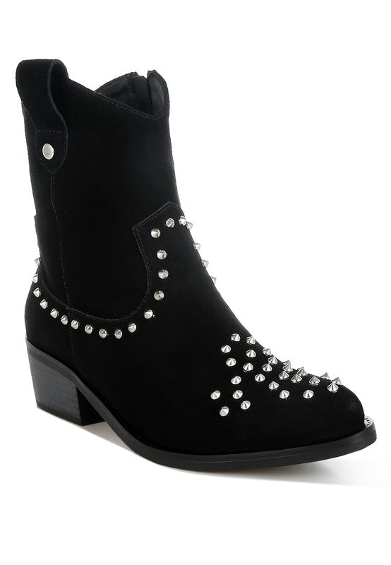 Hira Studs Embellished Cowboy Boots